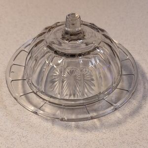 Hazal Atlas Colonial Block Dome Butter Dish